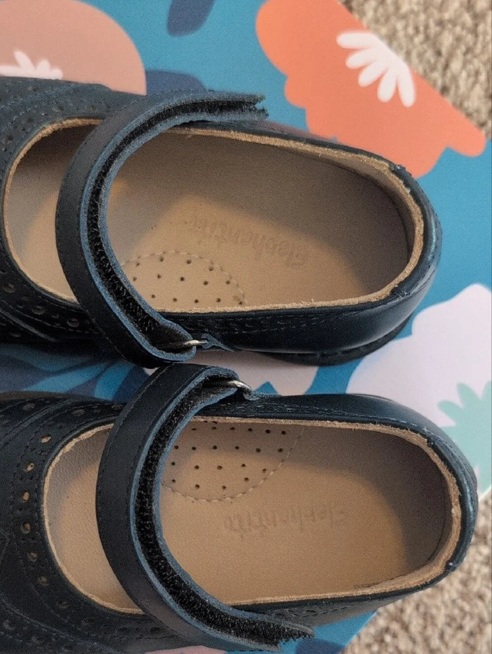NEW** Elephantito Navy Mary Jane Dress Shoes (Size 6.5)